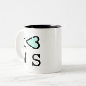 JavaScript Coffee Mok (#c0ffee break) (Voorkant links)