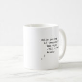 JavaScript Coffee Mok (#c0ffee break - dubbel) (Voorkant rechts)