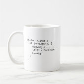 JavaScript Coffee Mok (#c0ffee break - dubbel) (Links)
