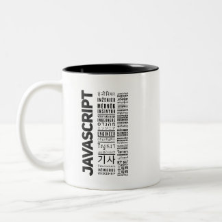 Javascript Engineer Tweekleurige Koffiemok