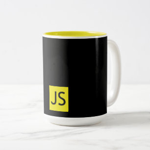 JavaScript Fan-Mok Tweekleurige Koffiemok