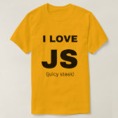 JavaScript grappige programmering voor webontwikke T-shirt (Design voorkant)