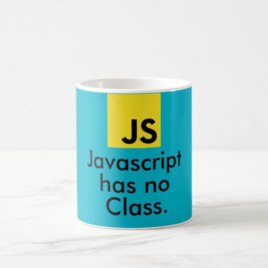 Javascript heeft geen klasse. koffiemok (Center)