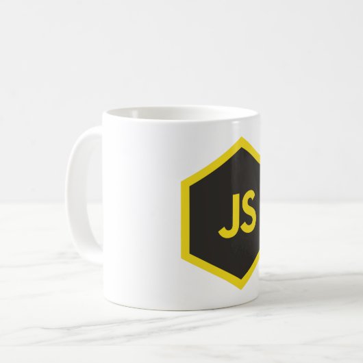 Javascript-mok Koffiemok (Voorkant links)