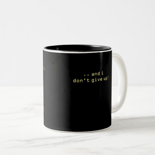 Javascript Ninja 1 tasse noire (Devant droit)
