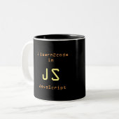 Javascript Ninja 1 tasse noire (Devant gauche)