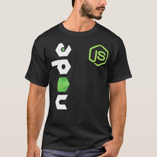 JavaScript Programmeur JS Node t-shirt PC Ontwikke (Voorkant)