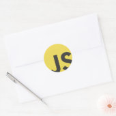 Javascript Ronde Sticker (Envelop)