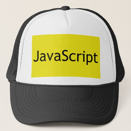 JavaScript Trucker Hat Pet (Voorkant)