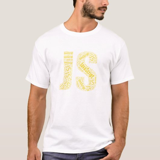 JavaScript Word Cloud T-shirt (Voorkant)