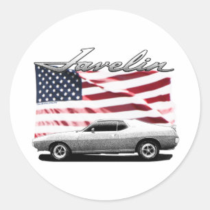 Javelin AMX spierwagen Ronde Sticker