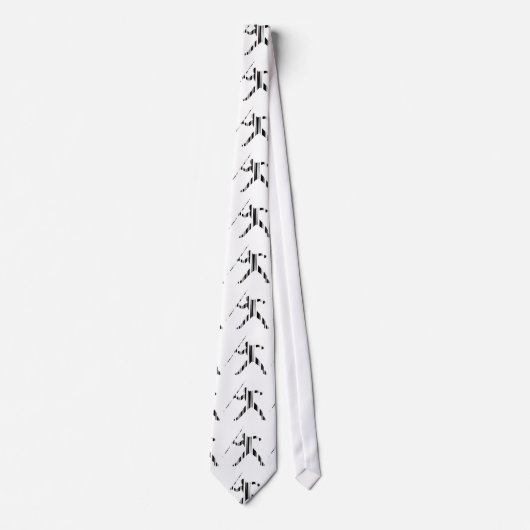 JAVELIN BAR CODE Sports Track and Field Pattern Stropdas (Voorkant)