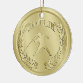 Javelin Gold Toned Medal Ornament (Links)