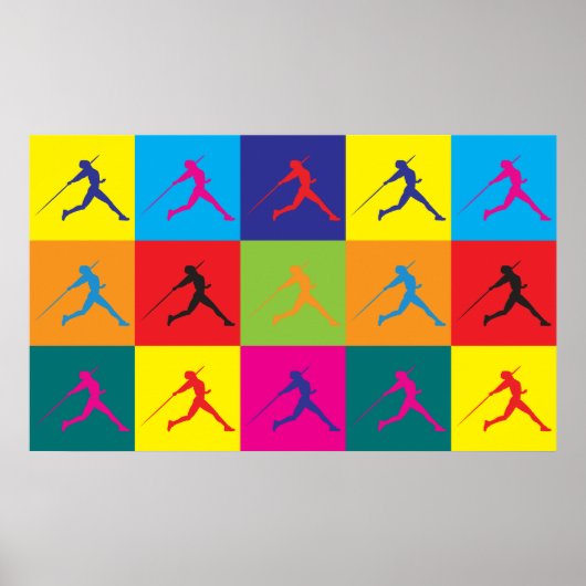 Javelin Pop Art Poster (Voorkant)