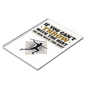 Javelin Thrower Funny Throw met de beste Notitieboek (Linkerzijde)