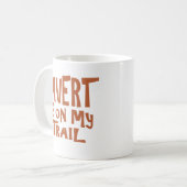 Javert is op mijn spoor koffiemok (Voorkant links)