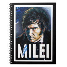 Javier Milei Presidentieel Poster Notitieboek
