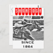 Javier- Saratoga Race Course Briefkaart (Voorkant / Achterkant)