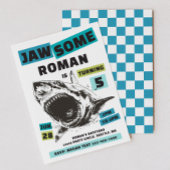 Jaw-Some Shark Birthday Invitation