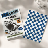 Jaw-Some Shark Birthday Invitation