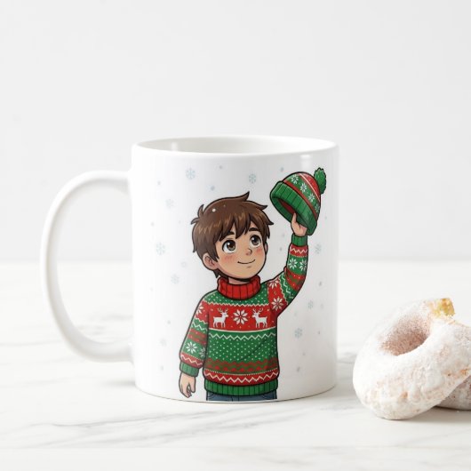 Jawad and hadi koffiemok (Met donut)