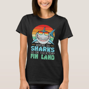 Jawous Shark Dierenvriend Marine Bioloog T-shirt