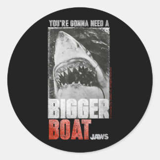 Jaws 2025 Je Hebt Een Groter Boot Nodig Ronde Sticker