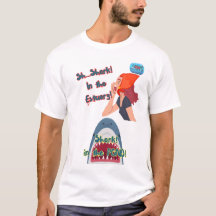 JAWS 50ste haai in de vijver T-shirt