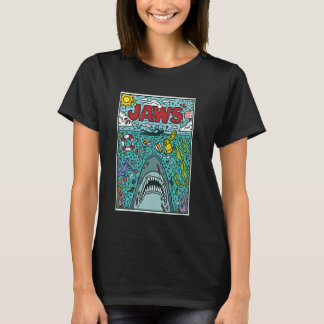 Jaws 50ste Jubileum Poster Comic Chaos Style 2-S T-shirt