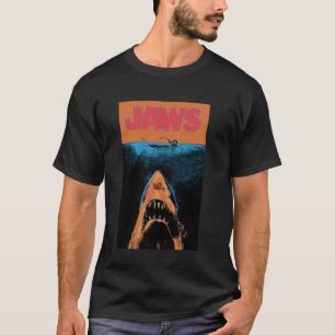Jaws 50th Anniversary Poster Oranje Contrast 2-zij T-shirt