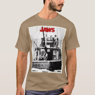 Jaws film retro verjaardagscadeaus Officieel gelic T-shirt