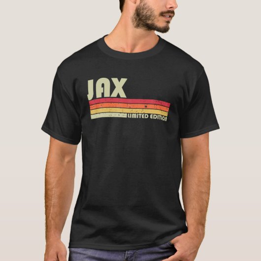 JAX geschenk naam gepersonaliseerd grappig retro   T-shirt (Voorkant)
