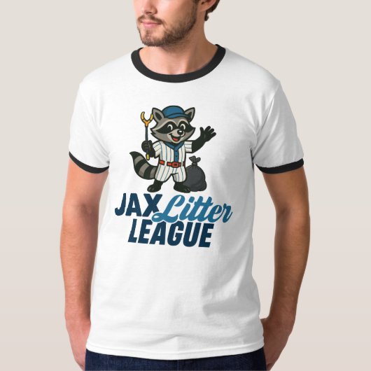 Jax Litter League Ringer T-Shirt (Devant)