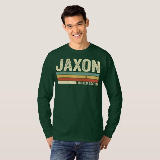 Jaxon Gift Name Personalized Funny Retro  T-shirt (Voorkant volledig)