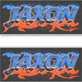 Jaxon Vorname Name Graffiti Aufkleber Sticker (Voorkant)