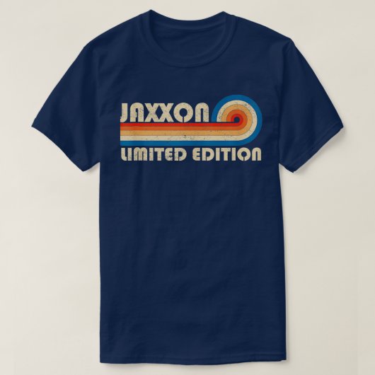 JAXXON Name Personalized Funny Retro Birth T-shirt (Design voorkant)