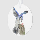 Jay bleu d'oiseau de la forêt (devant)