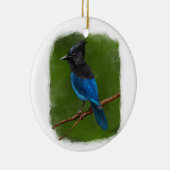 Jay-Ornament van Stellar Keramisch Ornament (Rechts)