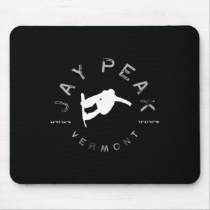 Jay Peak Vermont Graphic Snowboarding T Muismat