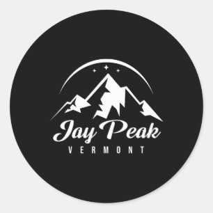 Jay Peak Vermont Ski Resort Skiën Snowboarding Ronde Sticker