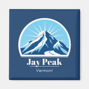 Jay Peak Vermont skigebied vakantie blauw Magneet