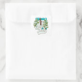 Jay Peek Vermont ski logo Vierkante Sticker (Tas)