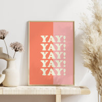 Jay! Positief oplopend roze en koraal