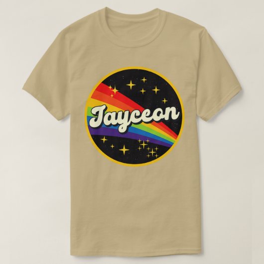 Jayceon regenboog in ruimte  stijl t-shirt (Design voorkant)