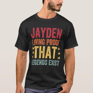 Jayden levend bewijs dat legendes bestaan, naam Ja T-shirt