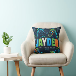 Jayden Neon Gamer Kids Worpillow Kussen