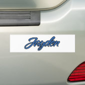 Jayden Nom bleu Aufkleber Sticker Autoaufkleber (En voiture)