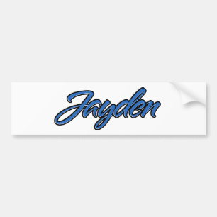 Jayden Nom bleu Aufkleber Sticker Autoaufkleber