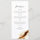 JAYLA Boho Terracotta Burnt Oranje Rust Menu (Voorkant)