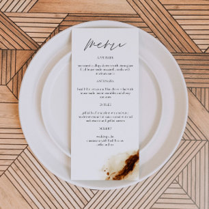 JAYLA Boho Terracotta Burnt Oranje Rust Menu